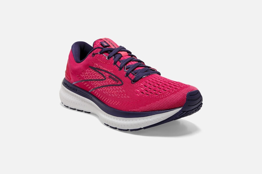 Brooks Running Shoes - Glycerin 19 Road Womens - Red/Black - AOV-087915